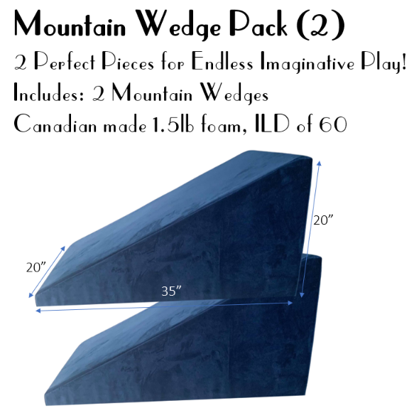 Two Tone Mountain Wedges (2) - Velvet