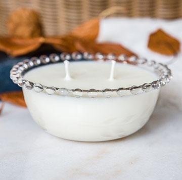 Stylized Nest Meant To Be Candle in November Rain Double Cotton Wick